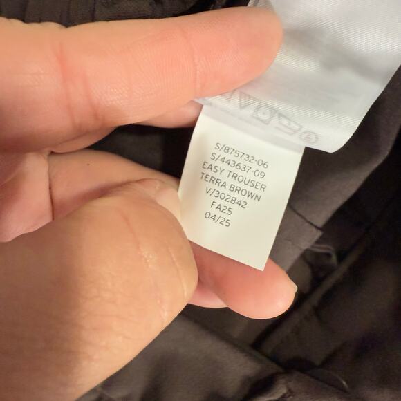 Gap Women’s Easy Crepe Trousers, Terra Brown, 8 Petite 875732 - Picture 7 of 7